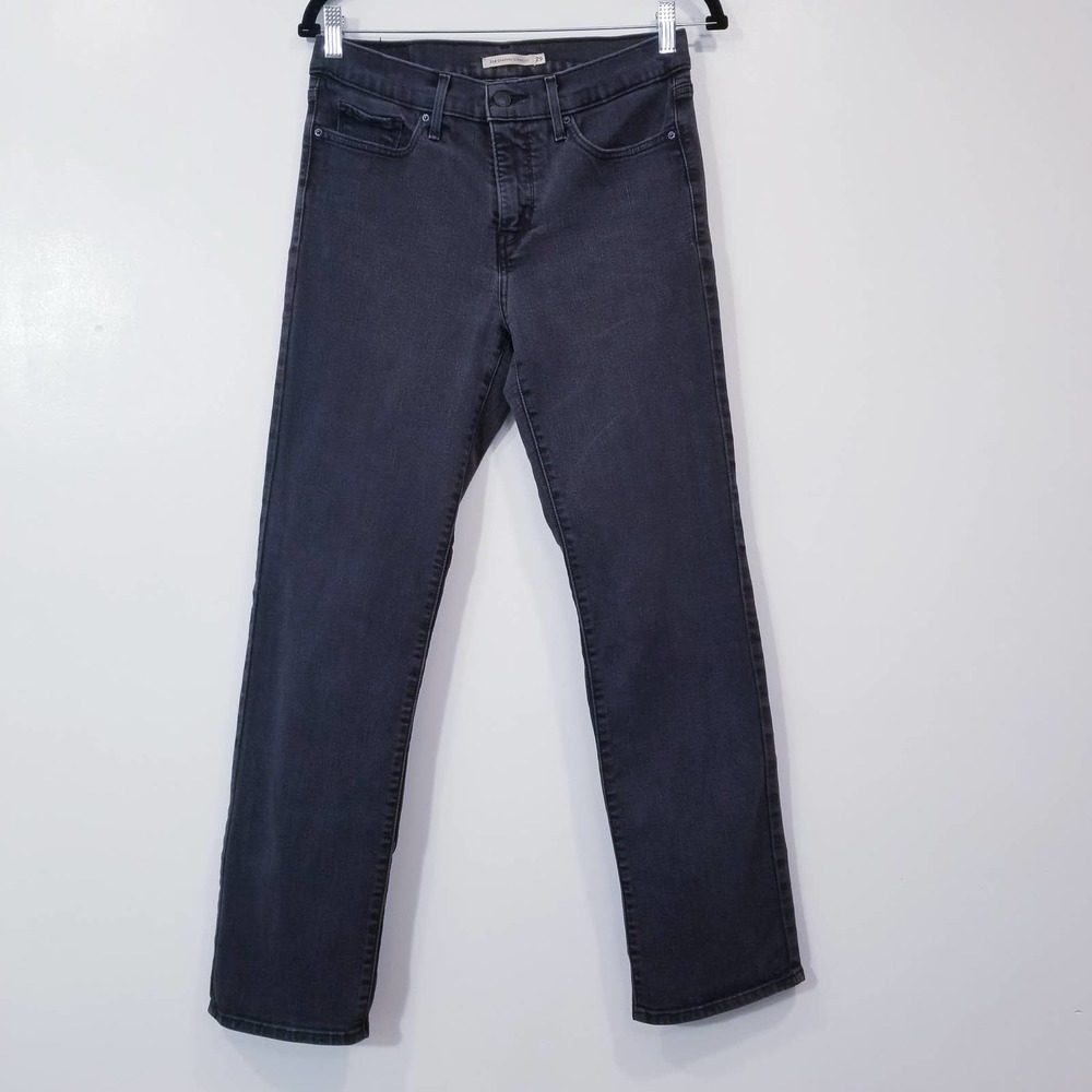 314 Levi's Jeans Shaping Straight Black Denim Mid Rise